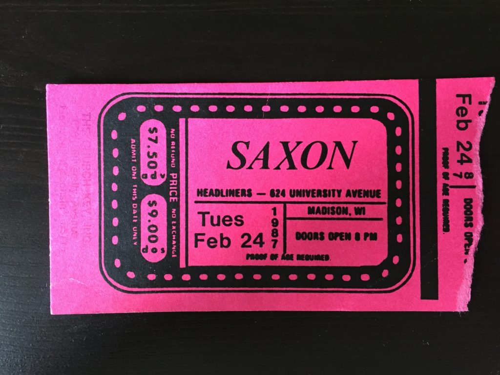 saxon tour 1988